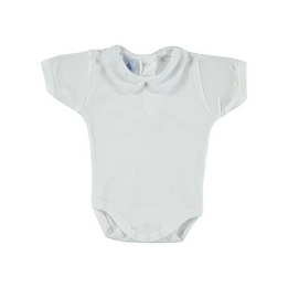 Overview image: Babidu Romper km pique wit-roze