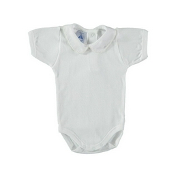 Overview image: Babidu Romper pique wit-beige