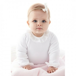 Overview second image: Babidu Romper broderie wit