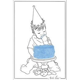 Overview image: Arti Line Kaart Taart Blauw