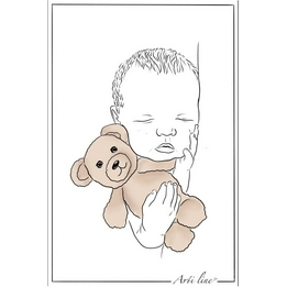 Overview image: Arti Line Kaart Baby Knuffel