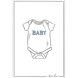 Overview image: Arti Line Kaartje Romper Blauw