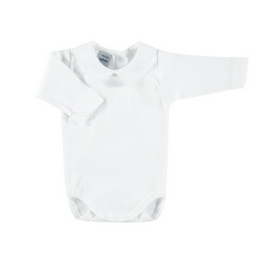 Overview image: Babidu Romper pique wit-beige