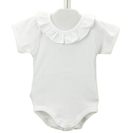 Overview image: Babidu Romper ruches wit